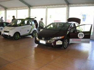 Stimmung am 1. Tag Silvretta E-Rallye 7