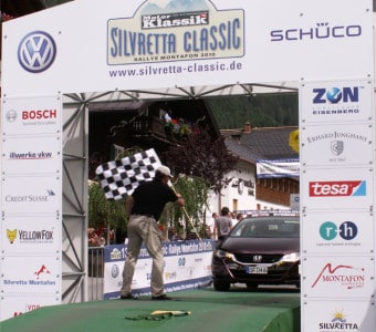 Zieleinfahrt am 3.Tag Silvretta E-Auto
