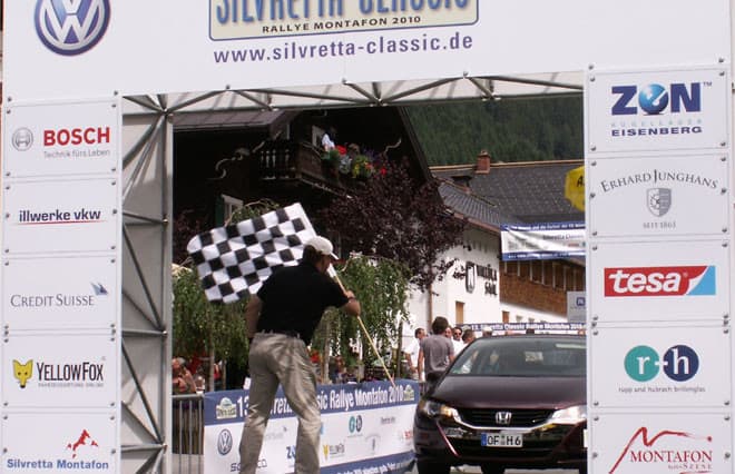 Zieleinfahrt am 3.Tag Silvretta E-Auto