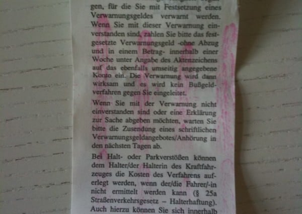 Knöllchen in Hannover - Zusammenfassung 7