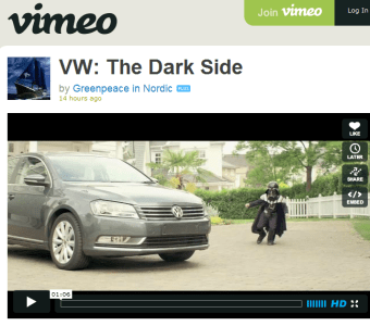 Aktion #vwdarkside von Greenpeace - Interview mit VW, Seite 2: Interview mit Greenpeace