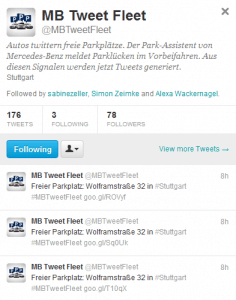 B-Klasse twittert freie Parkplätze in Stuttgart - Hintergrund + mehr Info 4
