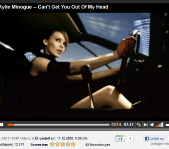 Musik-Video und Auto - Kylie Minogue