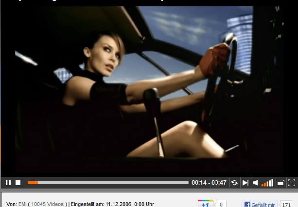 Musik-Video und Auto - Kylie Minogue 1