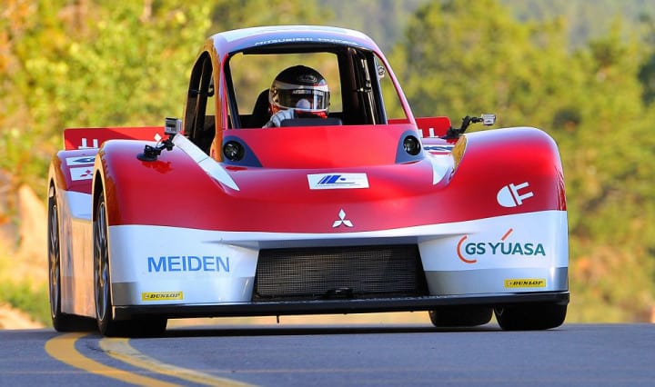 Mitsubishi i-MiEV Evolution erreicht 2. Platz beim Pikes Peak Rennen 2