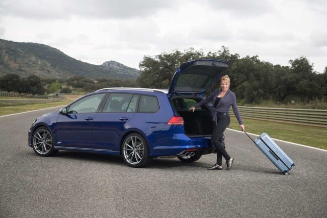 Golf R Variant mit Gepäck