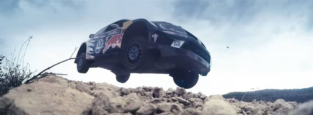 VW WRC Rallye Sprung