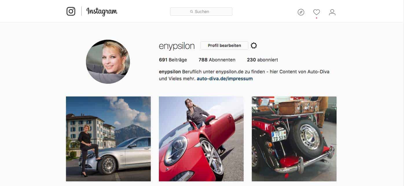 Instagram enypsilon Autofotos