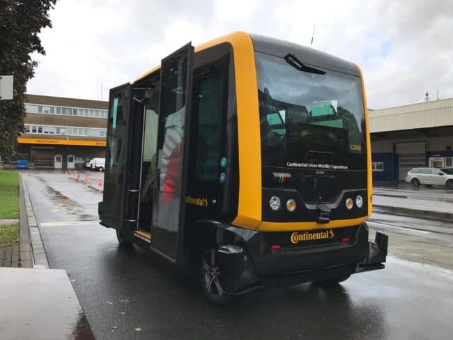 CUbE - ein Projekt von Continental für den autonom fahrenden Personenverkehr